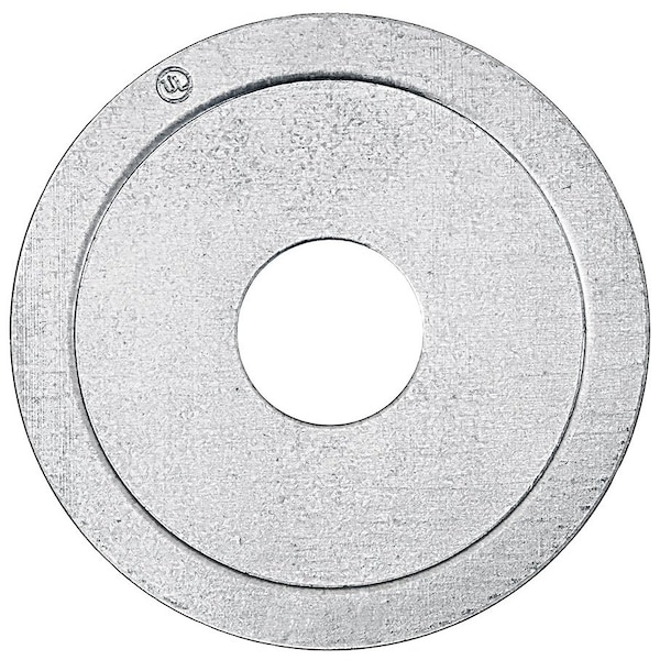 Conduit Fitting Reducing Washer, 3 in x 1-1/2 in, Steel, Pre-Galvanized, Red